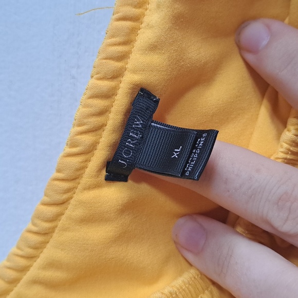 J. Crew XL  Ruffle Top - Sunshine Yellow Summer Top - Structure One shoulder top - Picture 6 of 8